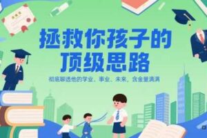 付费文章：拯救你孩子的顶级思路，彻底聊透他的学业、事业、未来，含金量满满