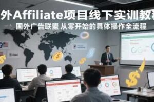 国外Affiliate项目线下实训教程，国外广告联盟从零开始的具体操作全流程