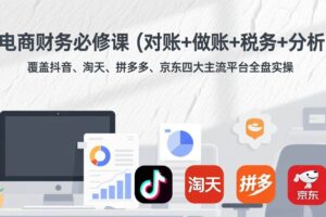 （17390期）电商财务必修课（对账+做账+税务+分析）覆盖抖音、淘天、拼多多、京东四大主流平台全盘实操