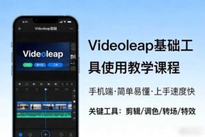 Videoleap基础工具使用教学课程,手机端视频剪辑教学,简单易懂,上手速度快