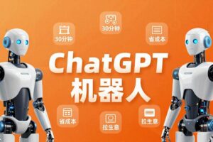 （17982期）智能机器人定制速成课：技术小白30分钟做出ChatGPT机器人，省时间砍成本还能拉生意