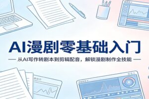 AI漫剧零基础入门：从AI写作转剧本到剪辑配音，解锁漫剧制作全技能